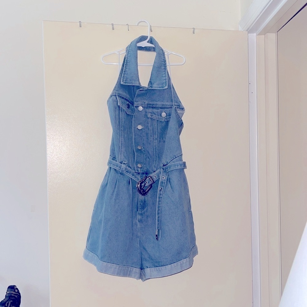 Denim Romper